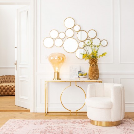 Miroir Bubbles 93x138cm laiton Kare Design
