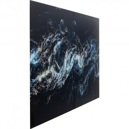 Tableau en verre mer agitée 150x100cm Kare Design