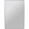 Miroir Curve rectangulaire chrome 120x80cm Kare Design