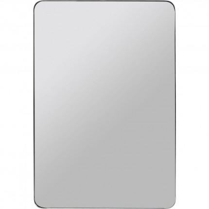 Miroir Curve rectangulaire chrome 120x80cm Kare Design