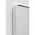 Miroir Curve rectangulaire chrome 120x80cm Kare Design