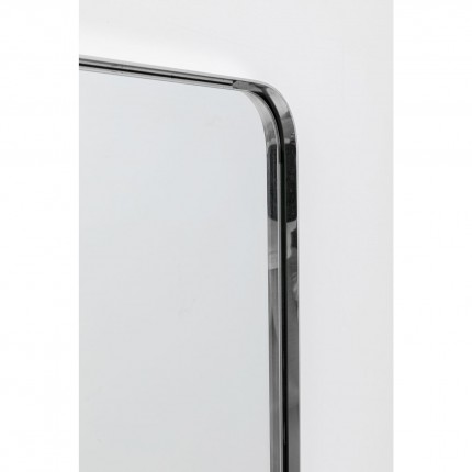 Miroir Curve rectangulaire chrome 120x80cm Kare Design