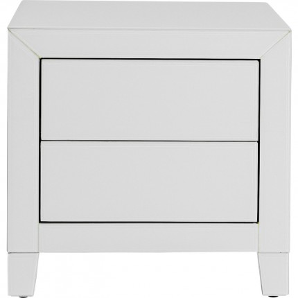 Chevet Luxury Push 2 tiroirs blanc Kare Design