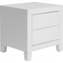 Chevet Luxury Push 2 tiroirs blanc Kare Design