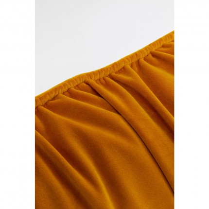 Fauteuil Port Pino velours jaune Kare Design
