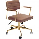 Chaise pivotante de bureau Dottore marron Kare Design