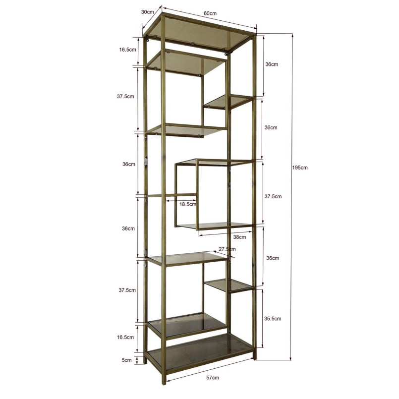 Étagère Loft 195x60 noire Kare Design