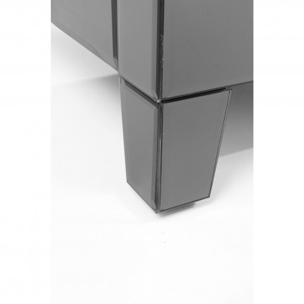 Chiffonnier Luxury Push 5 tiroirs gris Kare Design