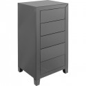 Chiffonnier Luxury Push 5 tiroirs gris Kare Design