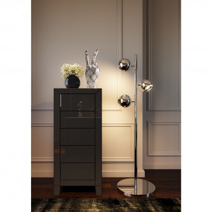 Chiffonnier Luxury Push 5 tiroirs gris Kare Design