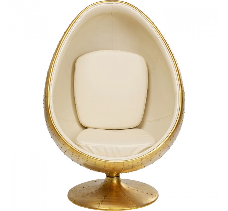 Fauteuil pivotant Eye Ball laiton Kare Design