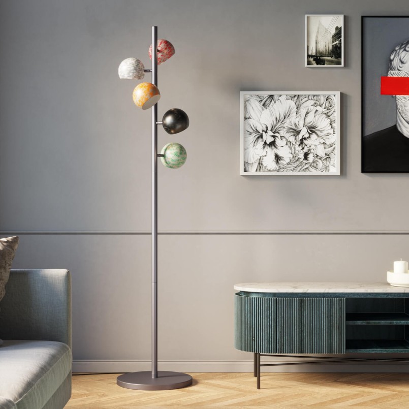 Floor Lamp Calotta Antico 5-lite Kare Design