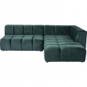 Canapé d\'angle Belami droite vert foncé Kare Design