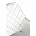 Chaise avec accoudoirs Kayla velours gris Kare Design