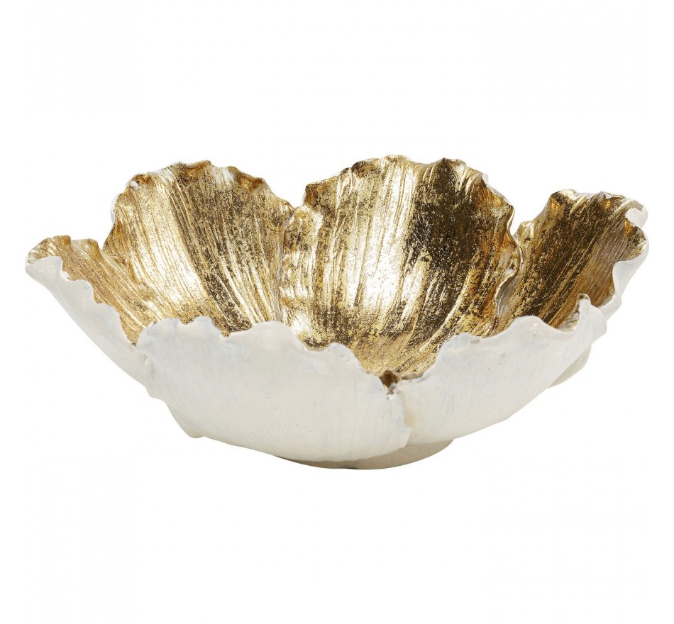 Bowl flower cream and gold Ø20cm Kare Design Bowl flower cream and gold Ø20cm Kare Design
