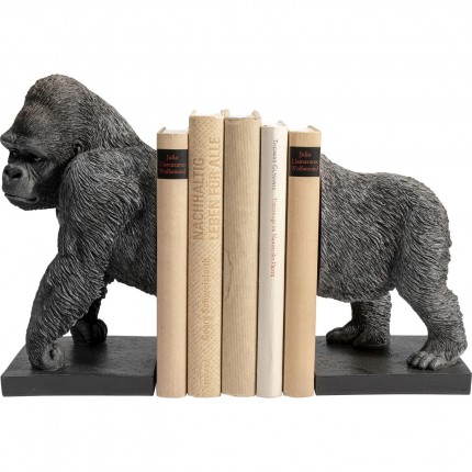 Serre-livres gorille noir set de 2 Kare Design