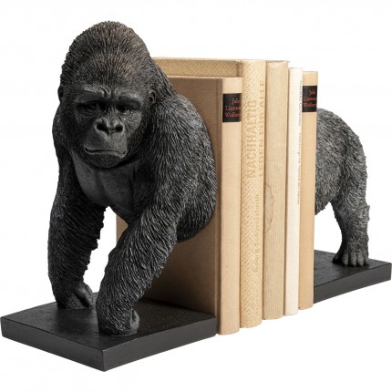 Serre-livres gorille noir set de 2 Kare Design