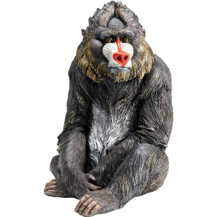 Déco singe mandrill assis 37cm Kare Design