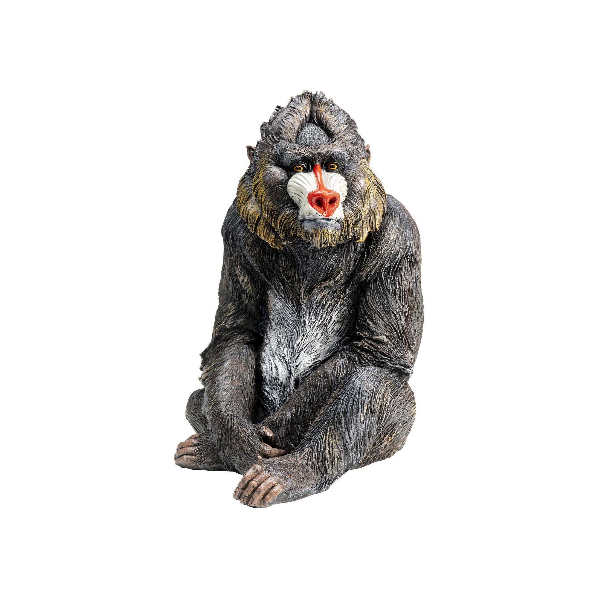 Déco singe mandrill assis 37cm Kare Design