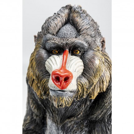 Déco singe mandrill assis 37cm Kare Design