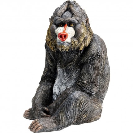 Déco singe mandrill assis 37cm Kare Design