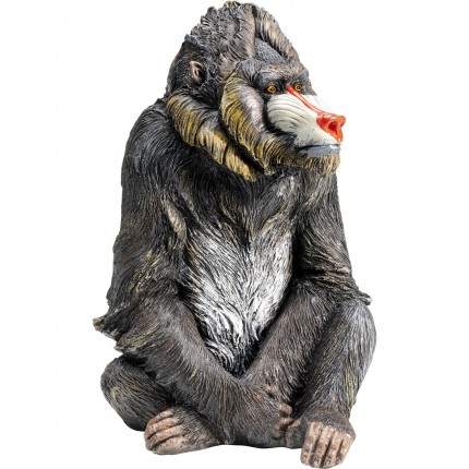 Déco singe mandrill assis 37cm Kare Design