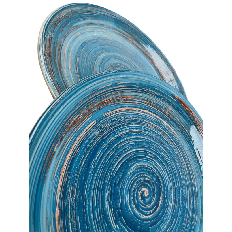 Plate Swirl Blue Ø27cm Kare Design