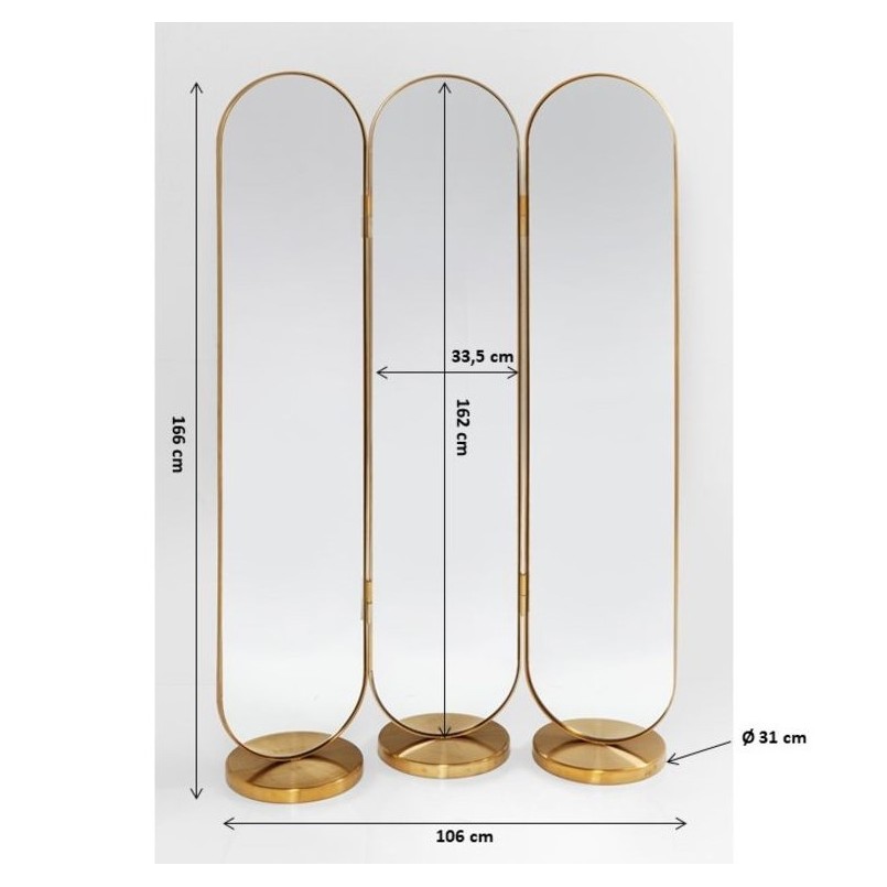 Paravent Swing miroir Kare Design