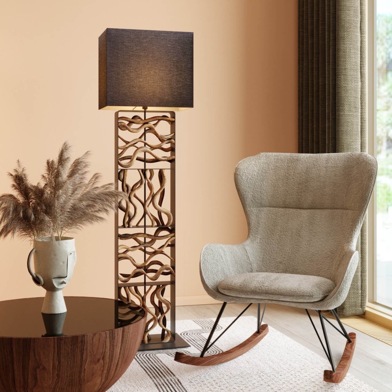 Table basse Tear Drops noyer 80cm Kare Design