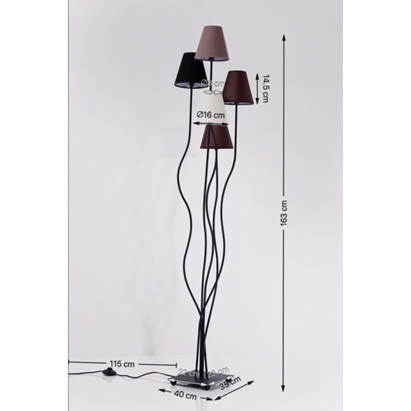 Floor Lamp Flexible Mocca Cinque Kare Design