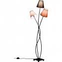 Lampadaire Flexible 3 bras 130cm marron Kare Design