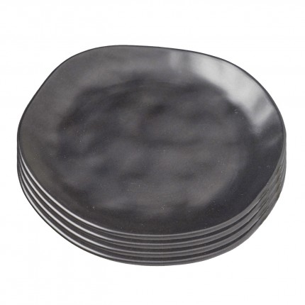 Assiettes Organic 26cm noires set de 4 Kare Design