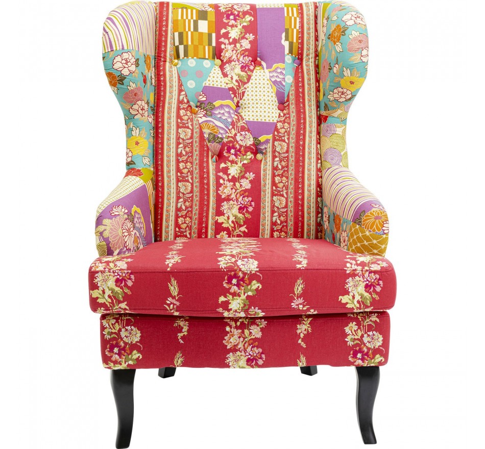 Fauteuil Wing Patchwork Kare Design