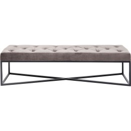 Banc Crossover gris 150x40cm Kare Design