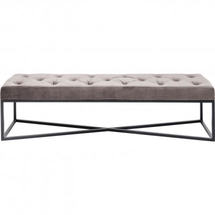 Banc Crossover gris 150x40cm Kare Design