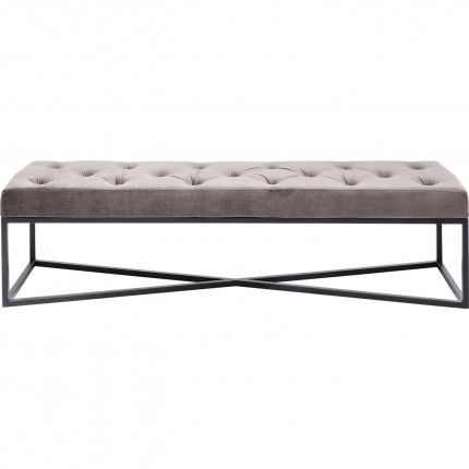 Banc Crossover gris et noir 150x40cm Kare Design