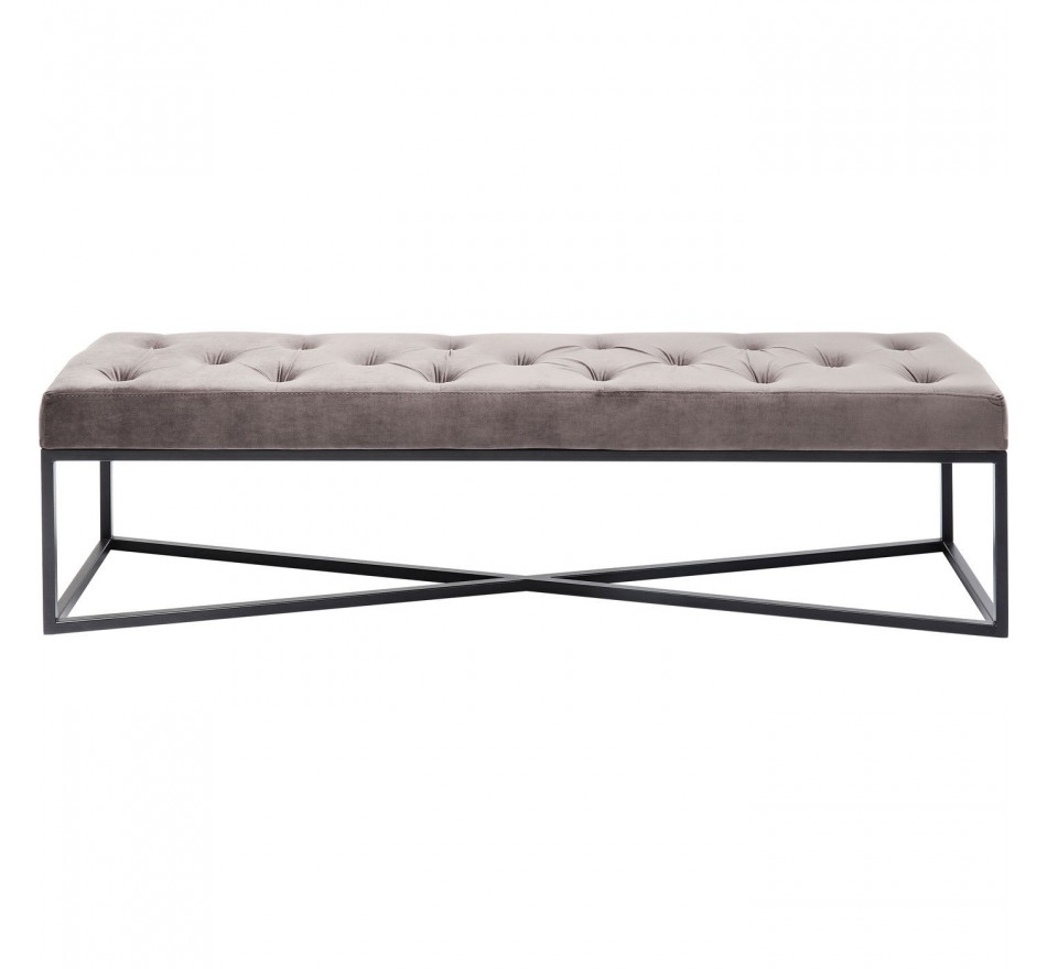 Banc Crossover gris 150x40cm Kare Design
