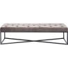 Bench Crossover Grey Black 150x40cm Kare Design