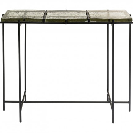 Console Ice noire 98x80cm Kare Design