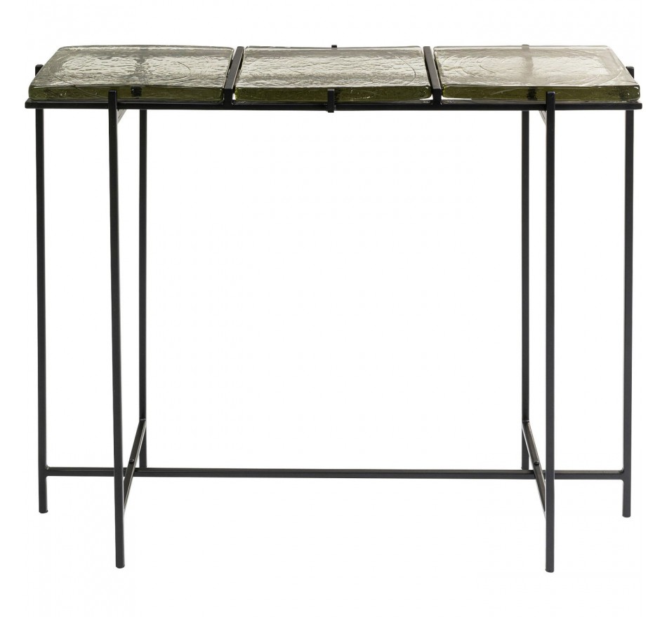 Console Ice noire 98x80cm Kare Design