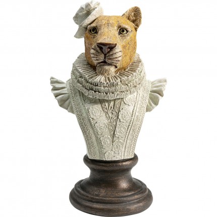 Déco Aristocrate buste léopard blanc Kare Design