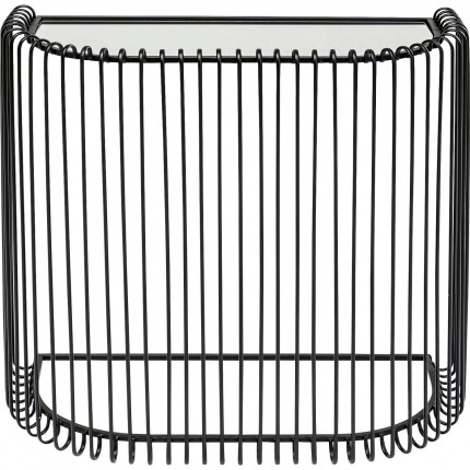 Console Wire noire 80x35cm Kare Design