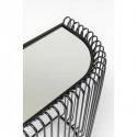 Console Wire noire 80x80cm Kare Design