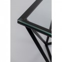Table d'appoint Cristallo 50x50cm noire Kare Design