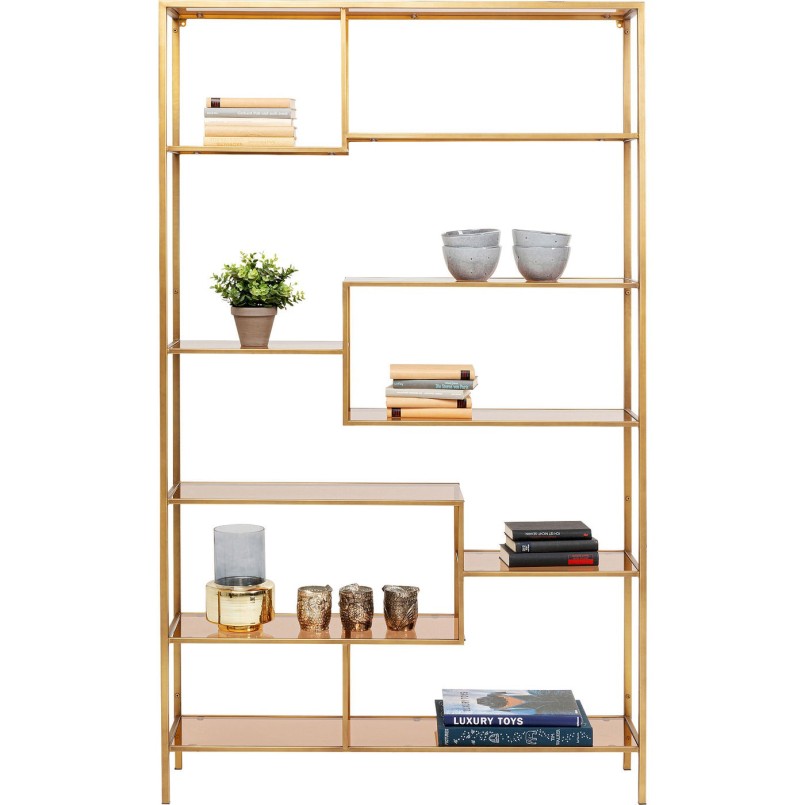 Étagère Loft 195x115cm dorée Kare Design