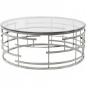 Table basse Jupiter 100cm argentée Kare Design