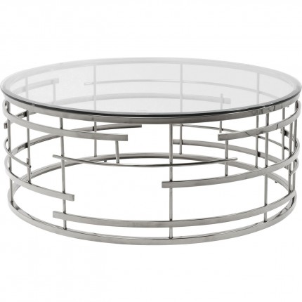 Table basse Jupiter 100cm argentée Kare Design Table basse Jupiter 100cm argentée Kare Design