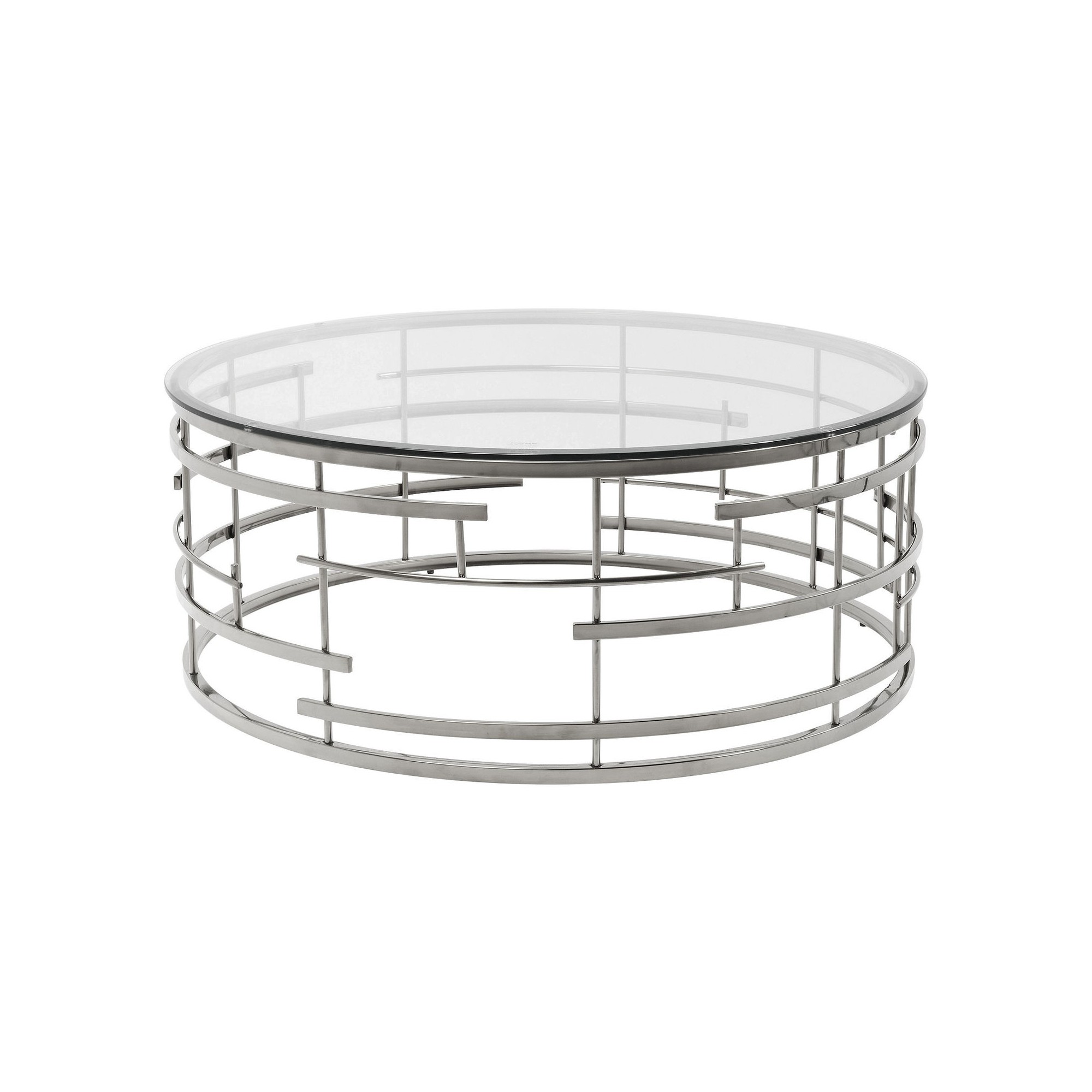 Table basse Jupiter 100cm argentée Kare Design