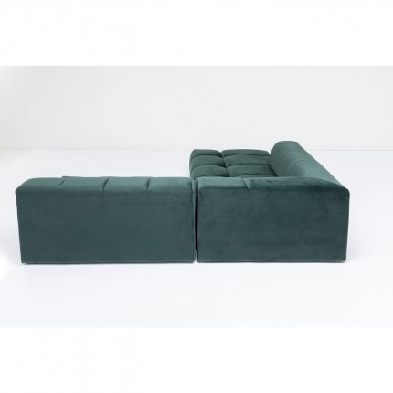 Corner Sofa Belami dark green left Kare Design