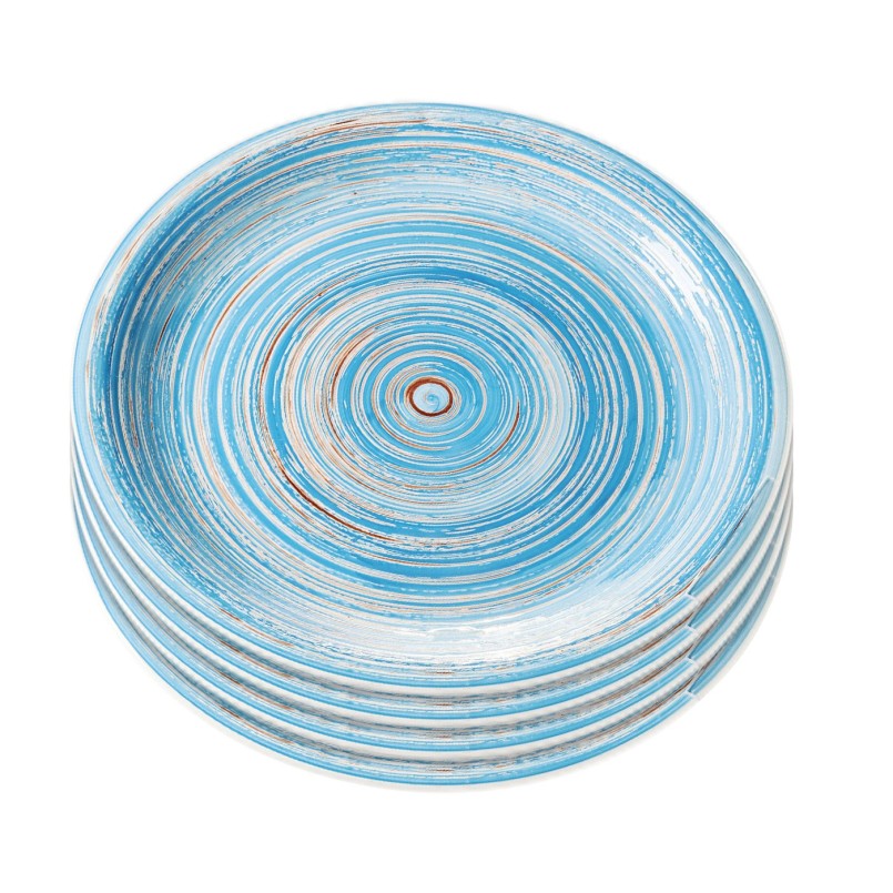 Plate Swirl Blue Ø27cm Kare Design